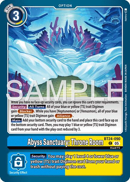 Abyss Sanctuary: Throne Room [BT-24 - BT24-090 C]