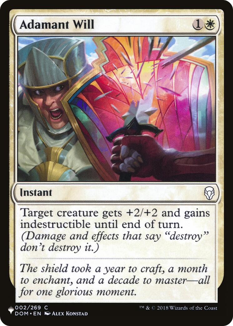 Adamant Will [LIST - 002/269]