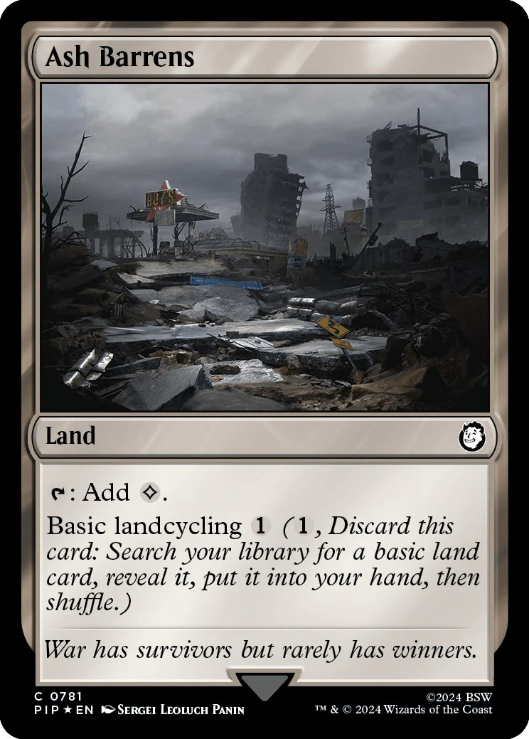 Ash Barrens (Surge Foil) [PIP - 781]