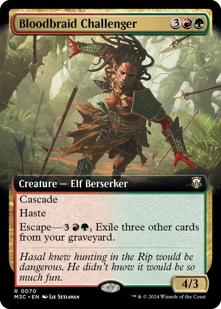 Bloodbraid Challenger (Extended Art) (Ripple Foil) [M3C - 70]