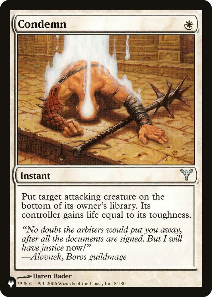 Condemn [LIST - 8/180]