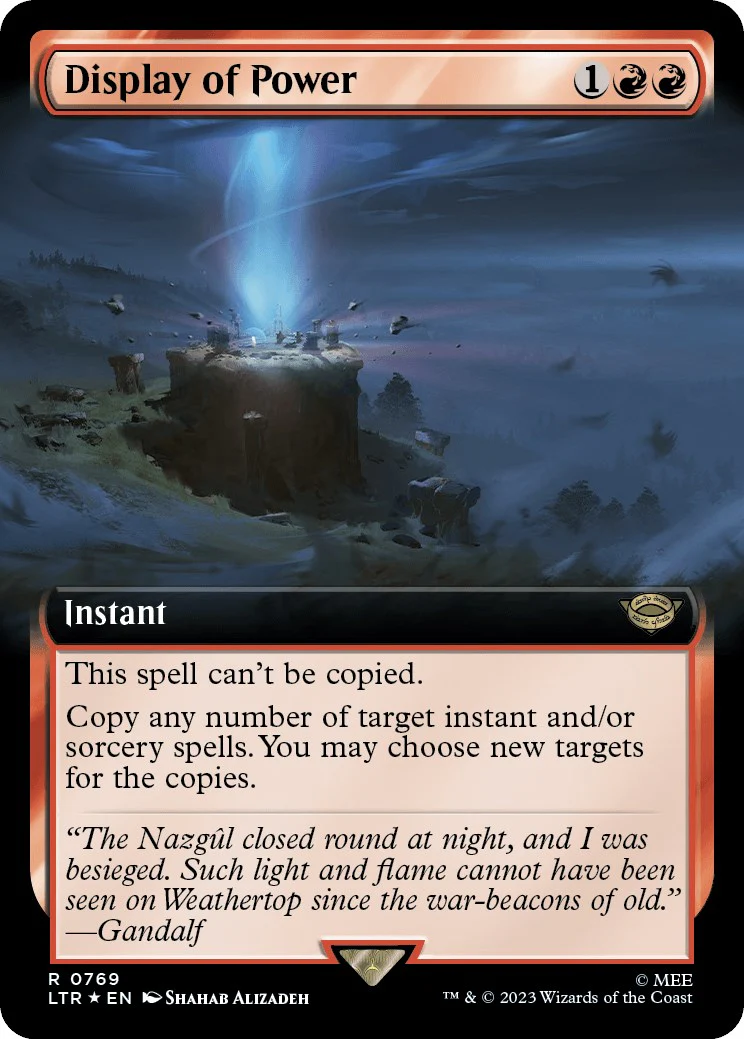 Display of Power (Extended Art) (Surge Foil) [LTR - 769]