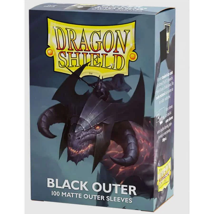 Dragon Shield Matte Outer Sleeves - Black (100-Pack) [000]