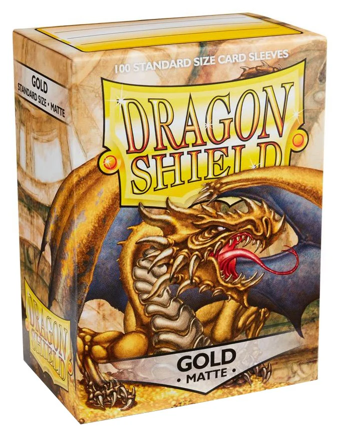 Dragon Shield Matte Sleeves - Gold (100-Pack) [000]
