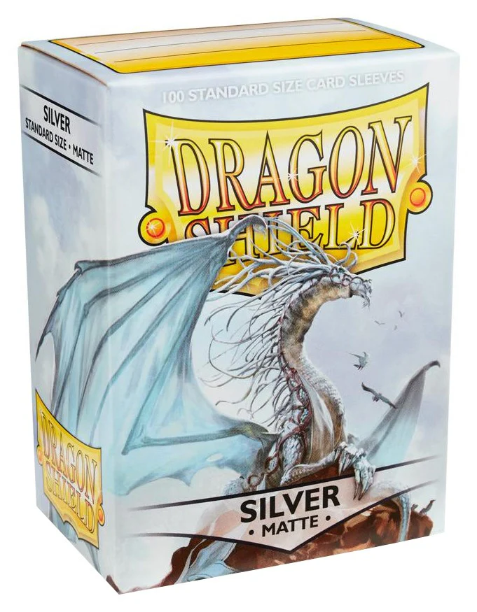 Dragon Shield Matte Sleeves - Silver (100-Pack) [000]