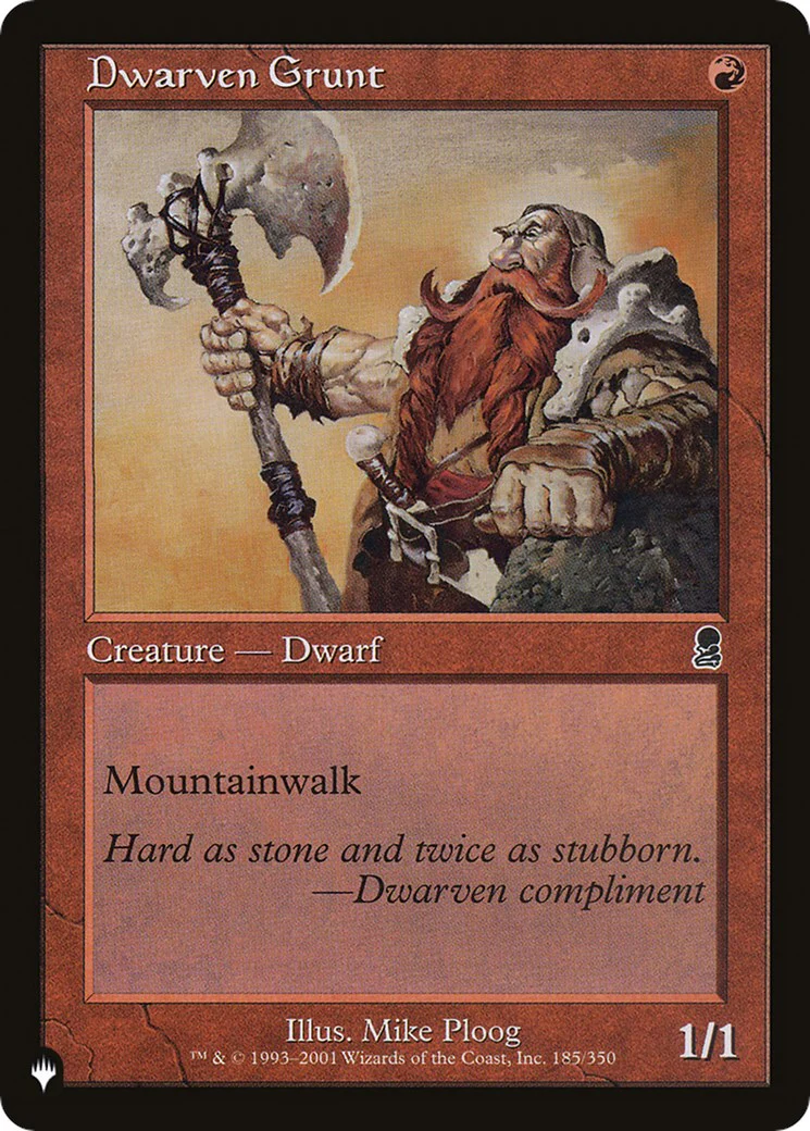 Dwarven Grunt [LIST - 185/350]