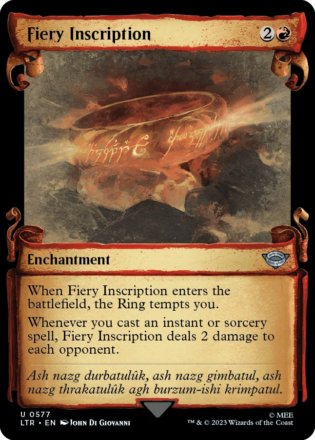 Fiery Inscription (Showcase Scrolls) [LTR - 577]