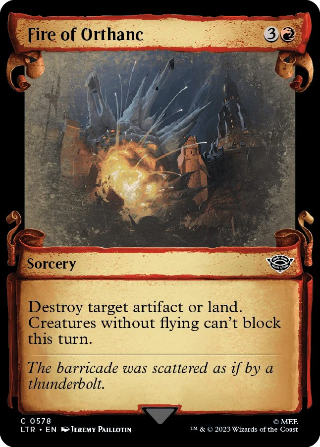 Fire of Orthanc (Showcase Scrolls) [LTR - 578]