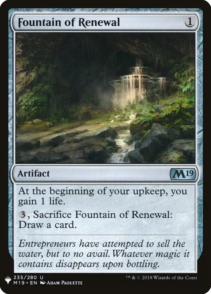 Fountain of Renewal [LIST - 235]