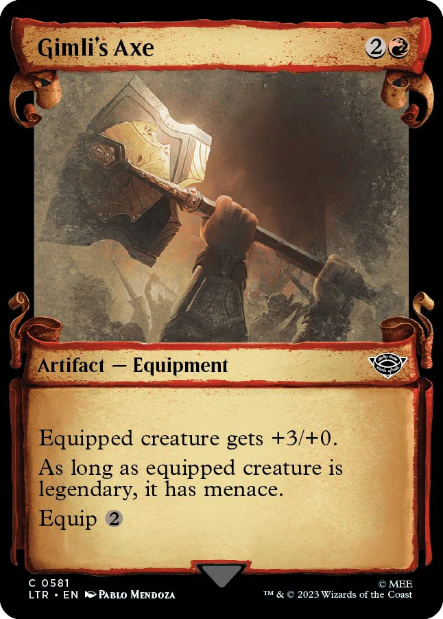 Gimli's Axe (Showcase Scrolls) [LTR - 581]