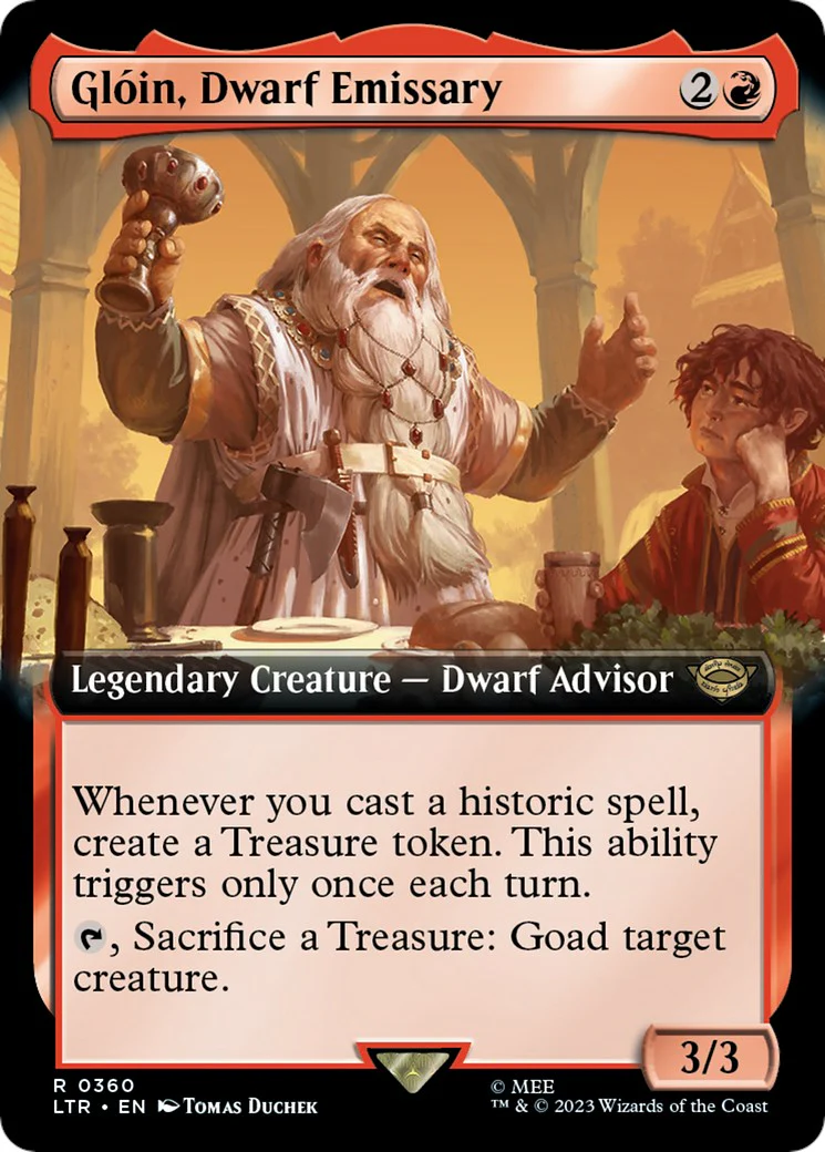 Gloin, Dwarf Emissary (Extended Art) [LTR - 360]