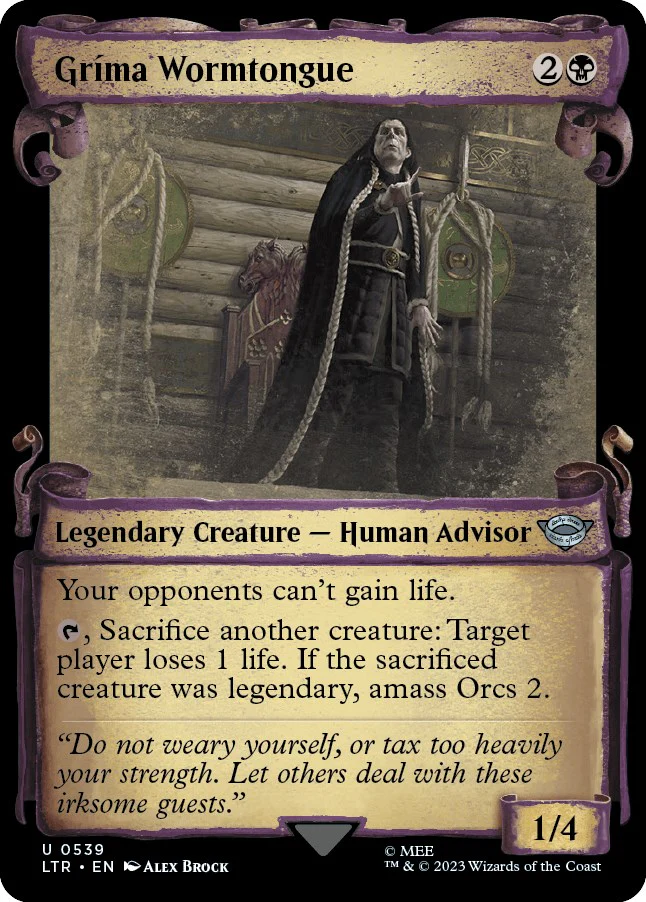Grima Wormtongue (Showcase Scrolls) [LTR - 539]