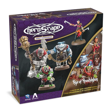 Heroscape Army Expansion - Embers of War: Crimson Widow and Dreadnoughts of Caraway Cavern