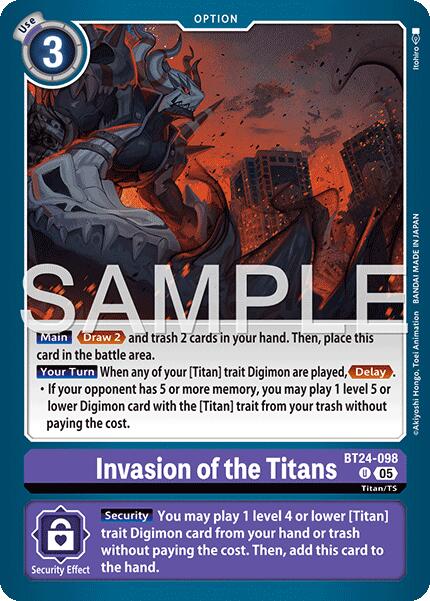 Invasion of the Titans [BT-24 - BT24-098 U]