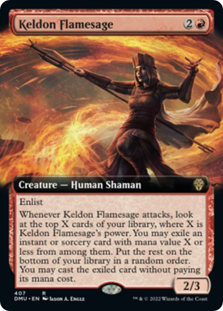 Keldon Flamesage (Extended Art) [DMU - 407]