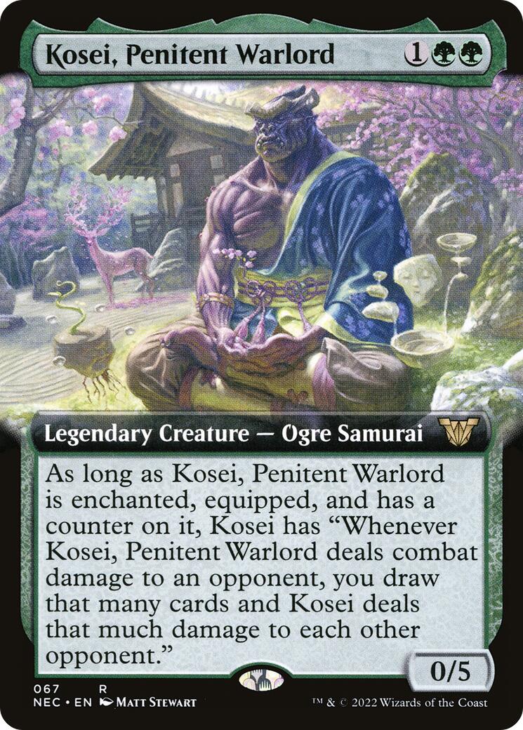 Kosei, Penitent Warlord (Extended Art) [NEC - 67]