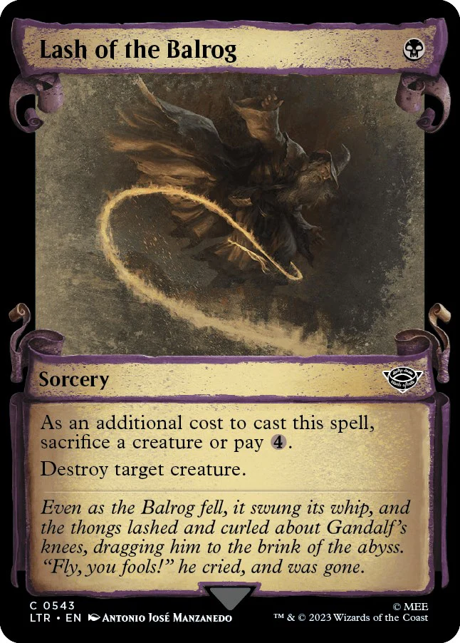 Lash of the Balrog (Showcase Scrolls) [LTR - 543]