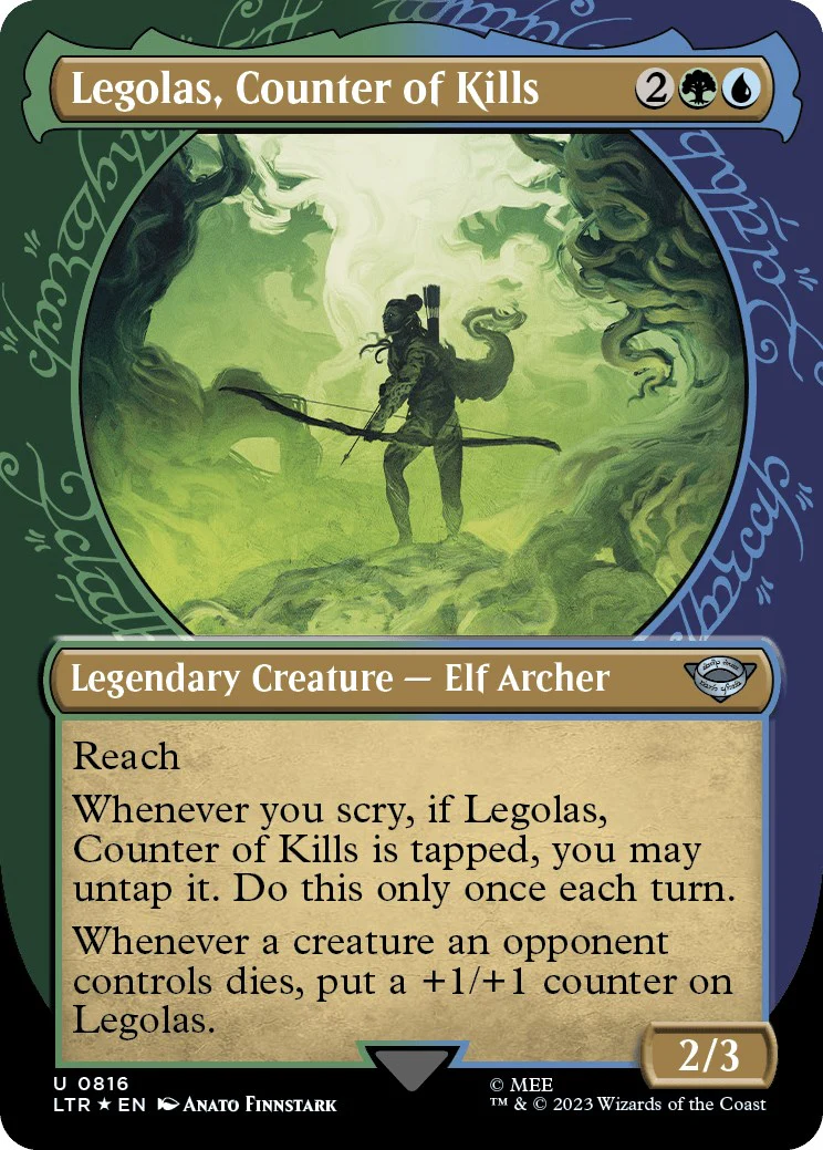 Legolas, Counter of Kills (Showcase) (Surge Foil) [LTR - 816]