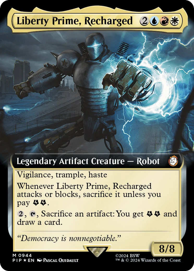 Liberty Prime, Recharged (Extended Art) (Surge Foil) [PIP - 944]