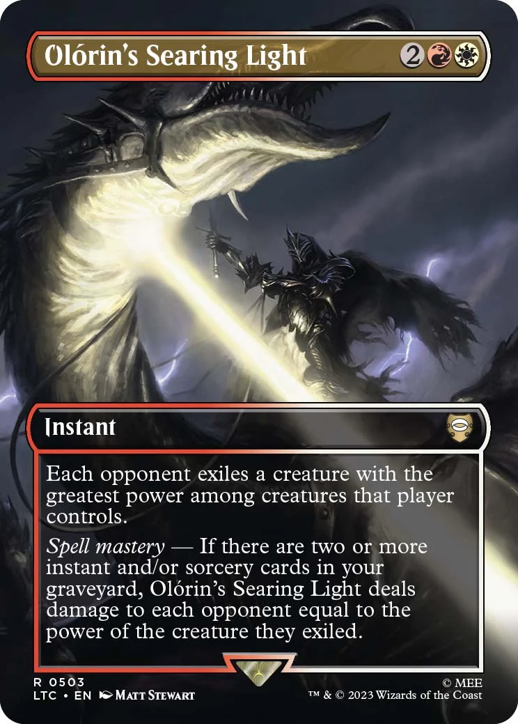 Olorin's Searing Light (Borderless) [LTC - 503]
