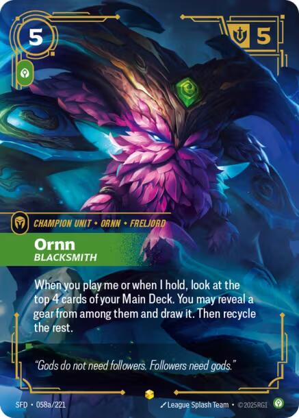 Ornn - Blacksmith (Alternate Art) [SPF - 058a/221]