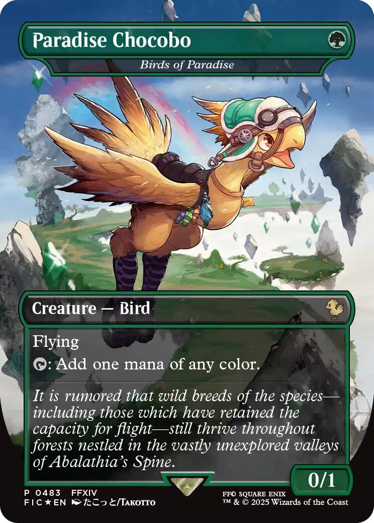 Paradise Chocobo - Birds of Paradise (Borderless) [FIC - 483]