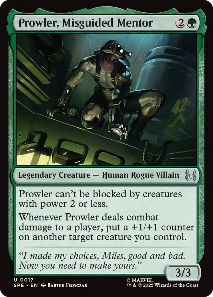 Prowler, Misguided Mentor [SPE - 17]