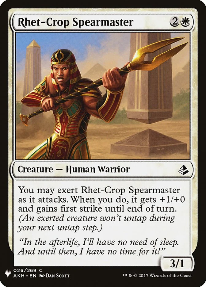 Rhet-Crop Spearmaster [LIST - 26]