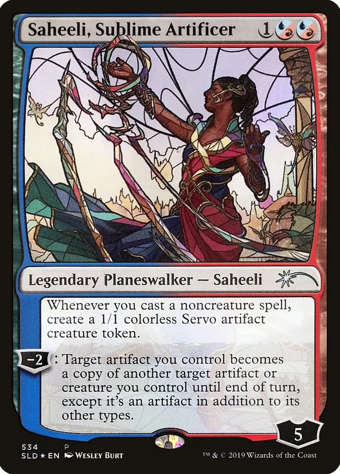 Saheeli, Sublime Artificer (Stained Glass) [SLD - 534]