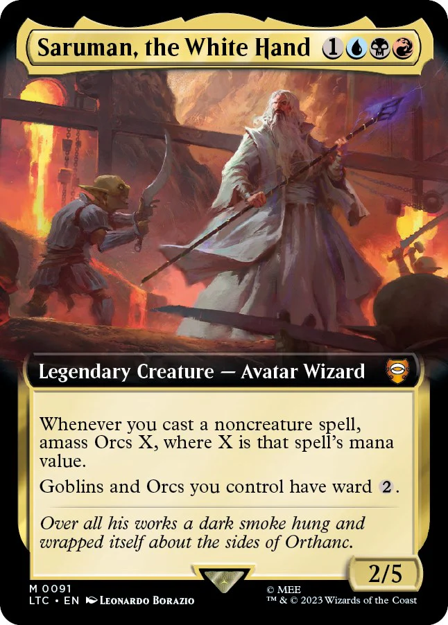 Saruman, the White Hand (Extended Art) [LTC - 91]