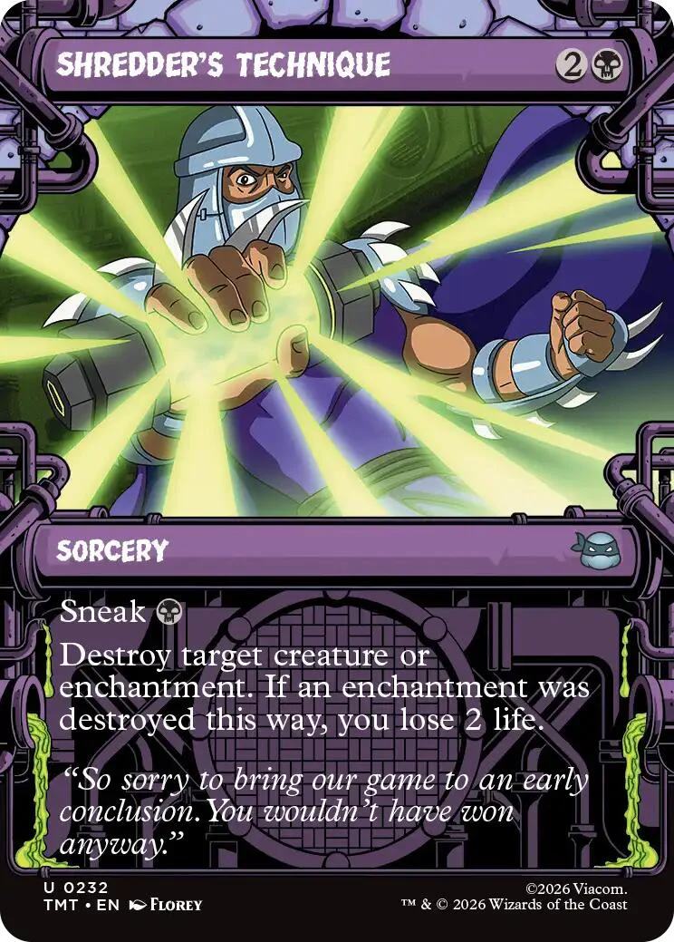 Shredder's Technique (Showcase) [TMT - 232]