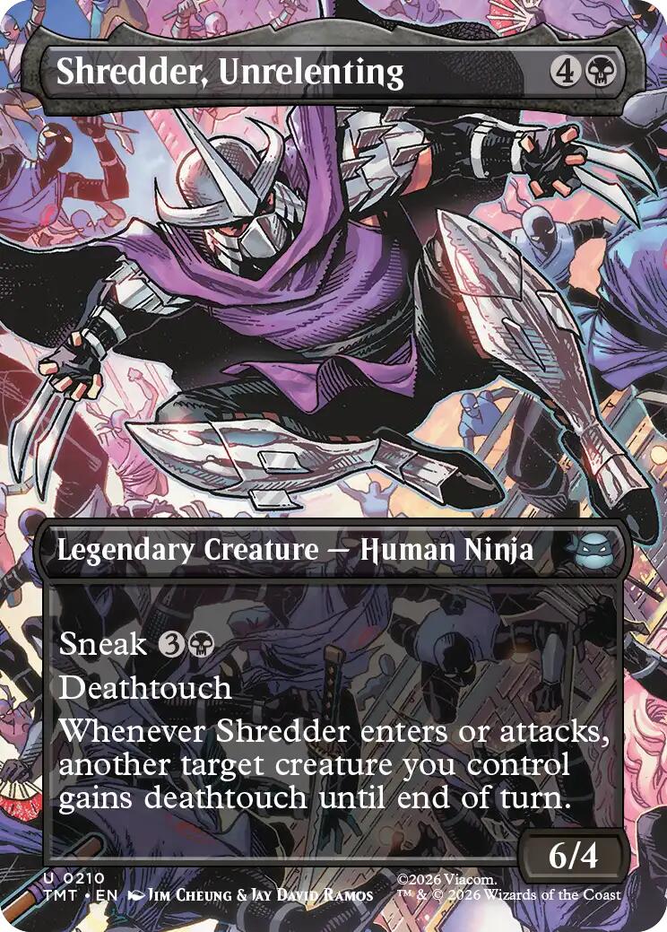 Shredder, Unrelenting (Borderless) [TMT - 210]