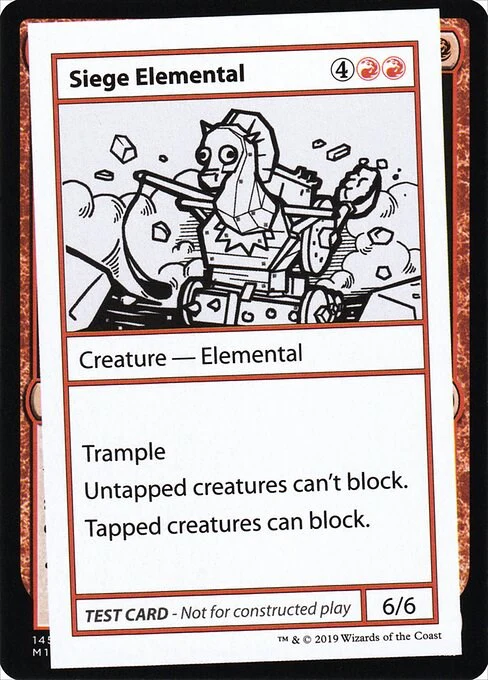 Siege Elemental (No PW Symbol) [CMB1]