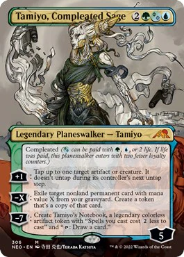 Tamiyo, Compleated Sage (Borderless) [NEO - 306]
