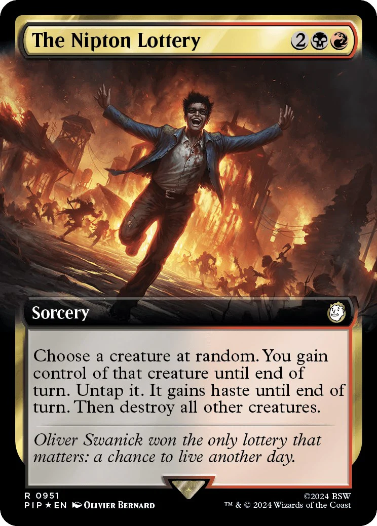 The Nipton Lottery (Extended Art) (Surge Foil) [PIP - 951]