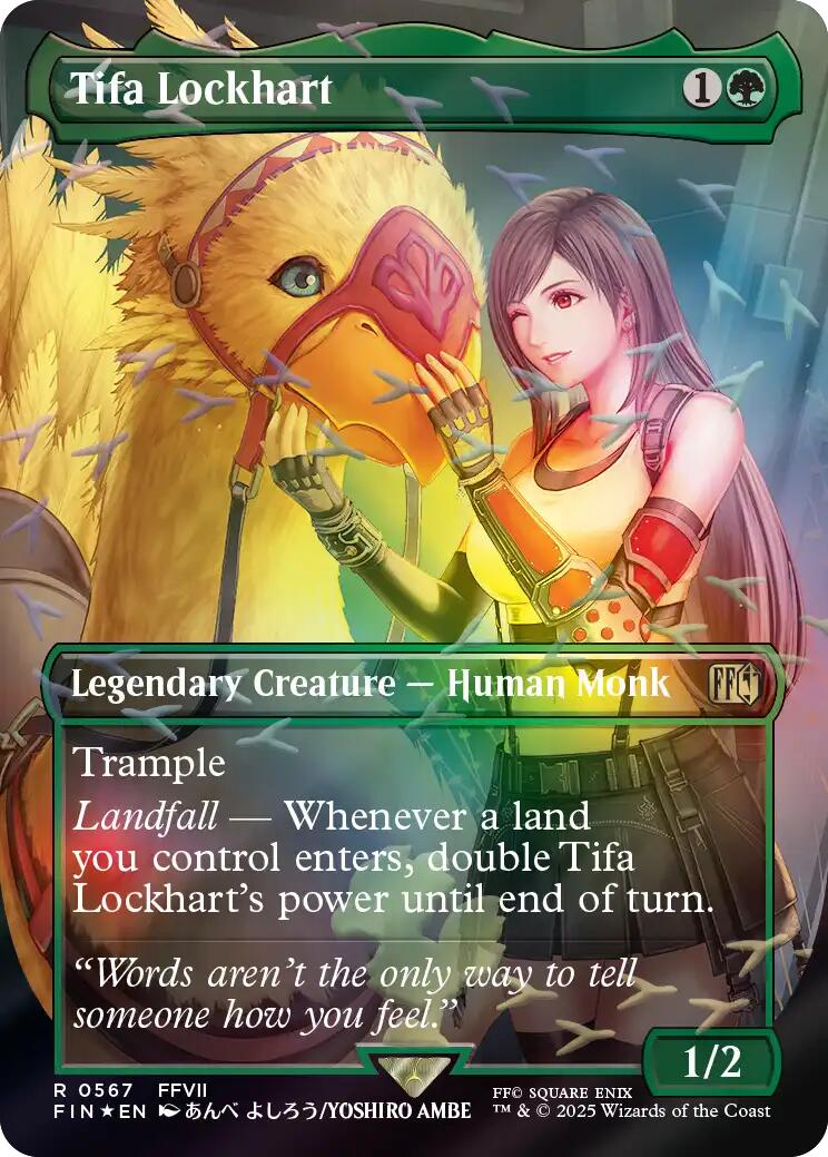 Tifa Lockhart (Borderless) (Chocobo Track Foil) [FIN - 567]