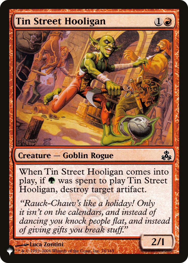 Tin Street Hooligan [LIST - 78/165]