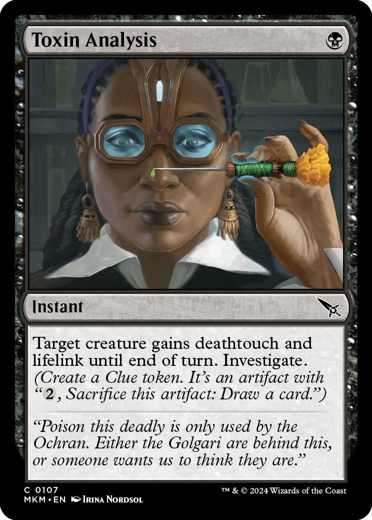 Toxin Analysis [MKM - 107]