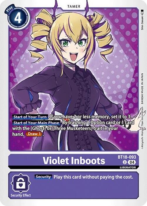 Violet Inboots - BT18-093 [BT18-19 - BT18-093 U]