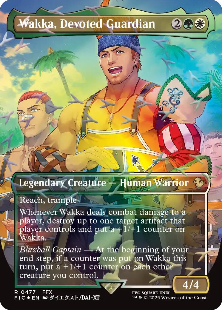 Wakka, Devoted Guardian (Borderless) (Chocobo Track Foil) [FIC - 477]