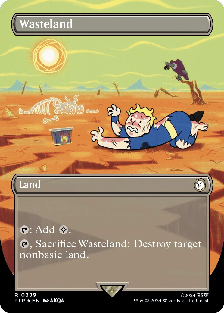 Wasteland (Borderless) (Surge Foil) [PIP - 889]
